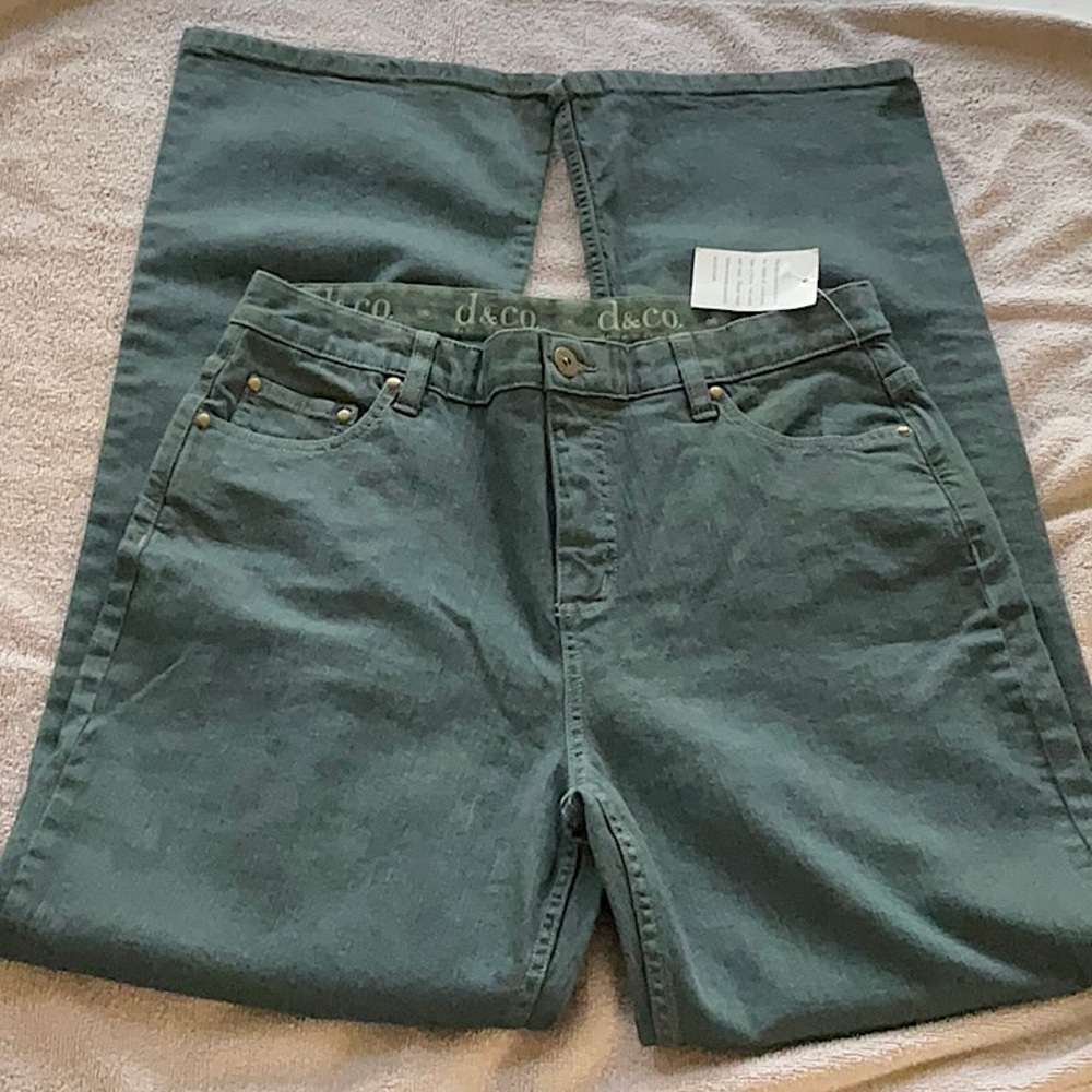 denim & co. Women’s Dark Blue-Green Bootcut Denim Jeans Size 10 - Picture 3 of 7